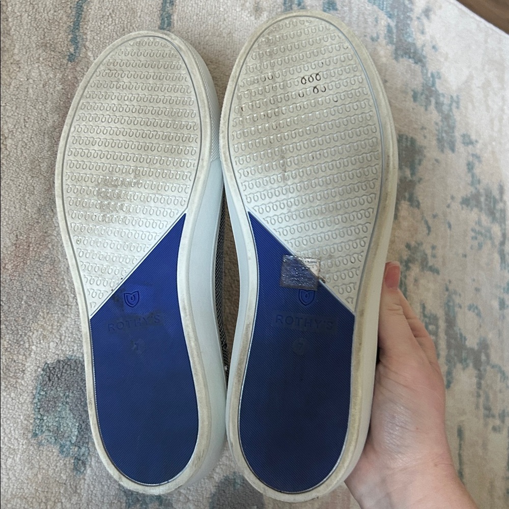 Rothy’s sneakers navy and white size 7 - Picture 6 of 7